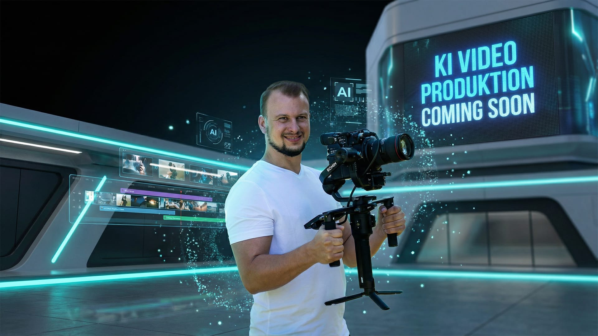 KI Video Produktion Stuttgart – Coming Soon KI Video Produktion Stuttgart – futuristische Videoproduktion mit künstlicher Intelligenz von Catch Feelings.
