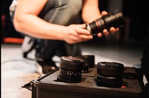 hintergrund_objektive_koffer Imagefilm_Studiodreh_Filmproduktion Stuttgart, Baden-Württemberg, Esslingen